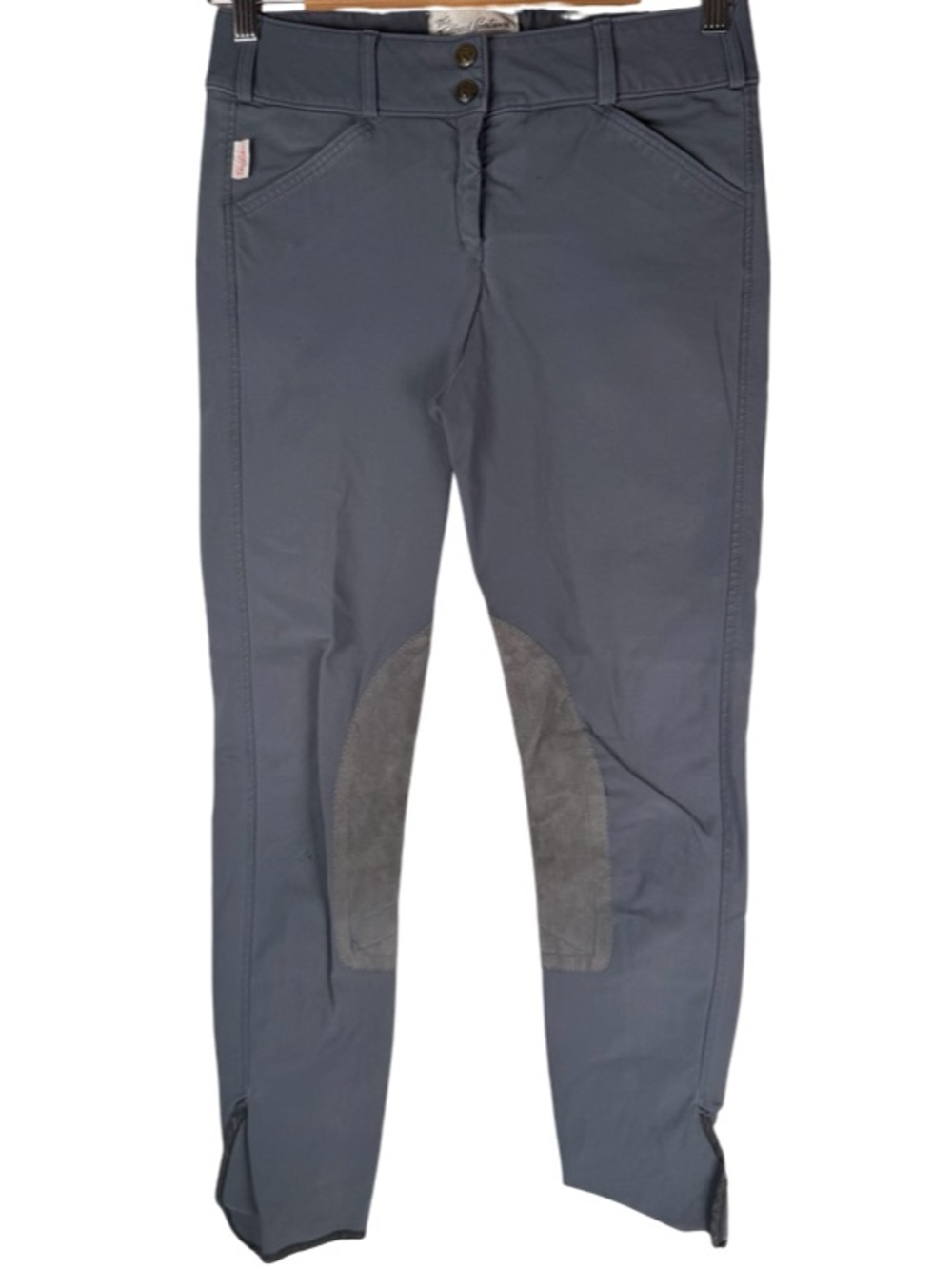 The Tailored Sportsman Trophy Hunter Dolphin Blue Mid Rise Riding Breeches 26